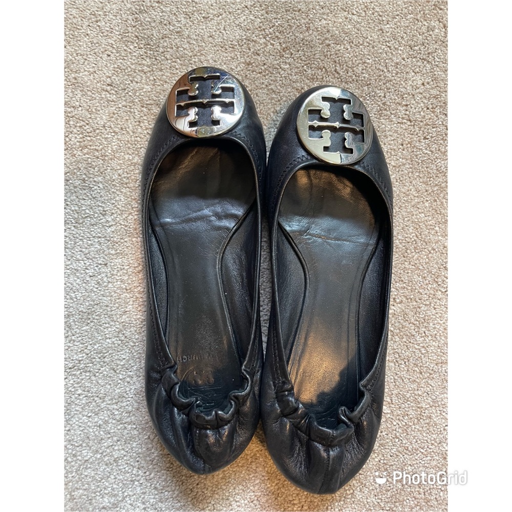 Tory Burch Black Flats